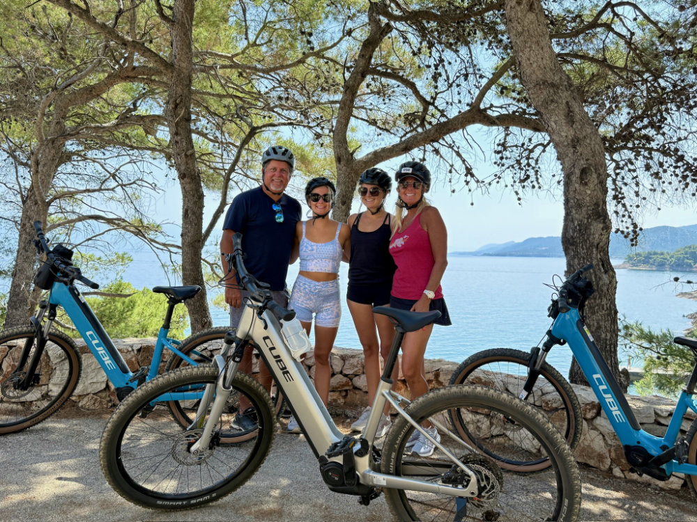 Posing with an Ebike in Croatia