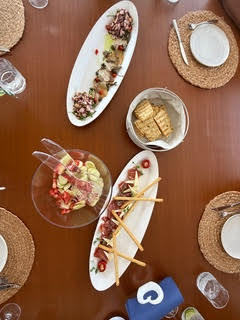 On Board the catamaran Floramye on our way to Croatia, day 2 - eating well and snacking