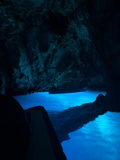 Diving in the Blue Cave in Croatia on our Catamaran charter