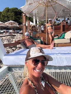 Having fun in the sun