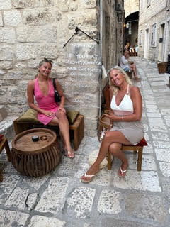 enjoying the sites in croatia
